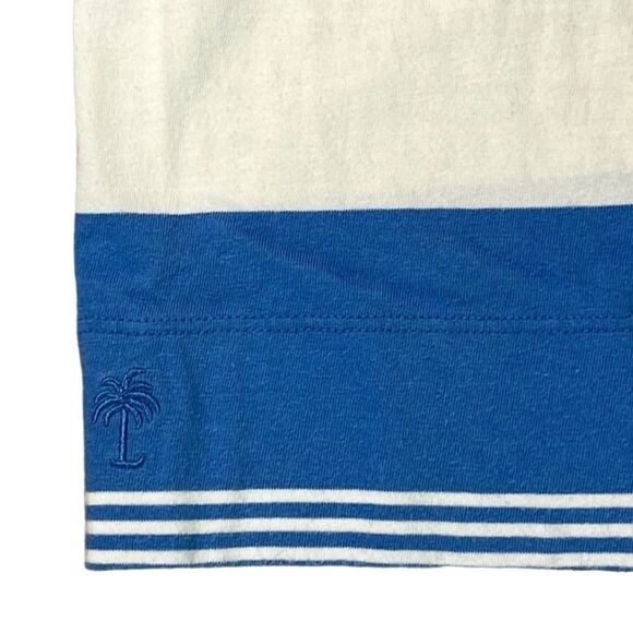 Lilly Pulitzer Marlowe Bay Blue Coconut Stripe Jersey Knit T-shirt Dress sz MEDI - Picture 12 of 13